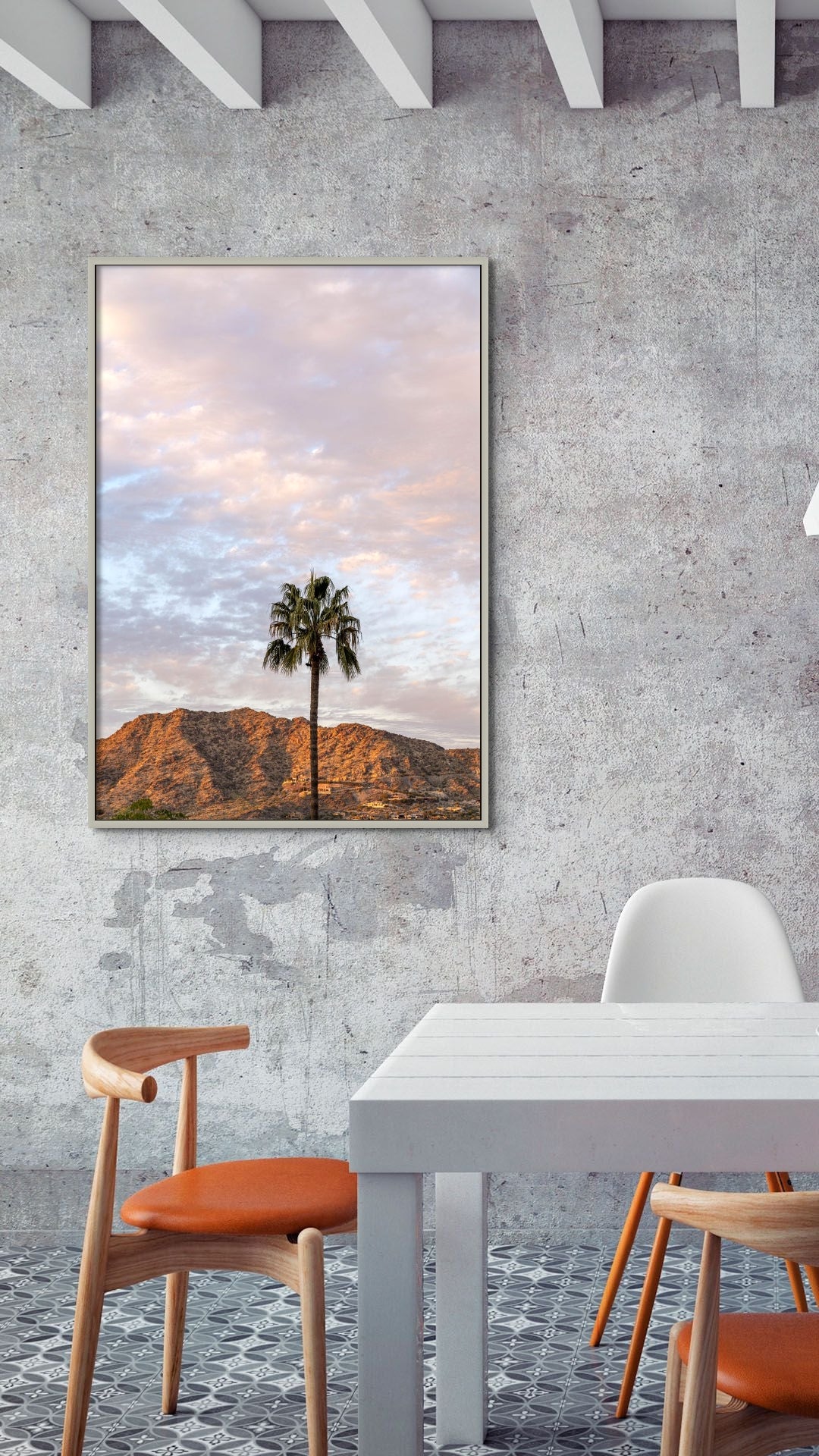 Palm Tree in the Sonoran Desert Vertical