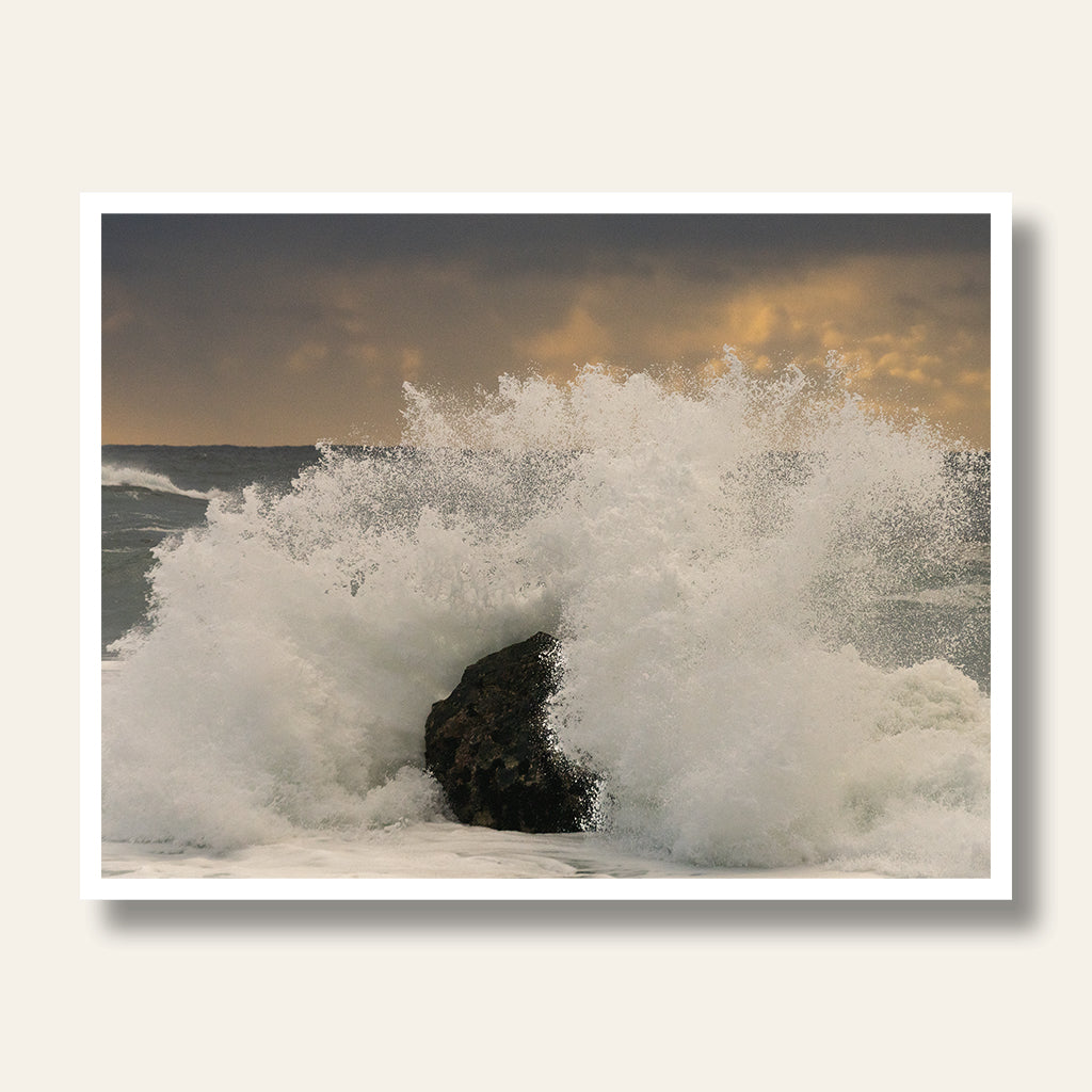 Wave Crashing on Rock